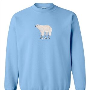 Embroidered Polar Bear Rescue Crewneck